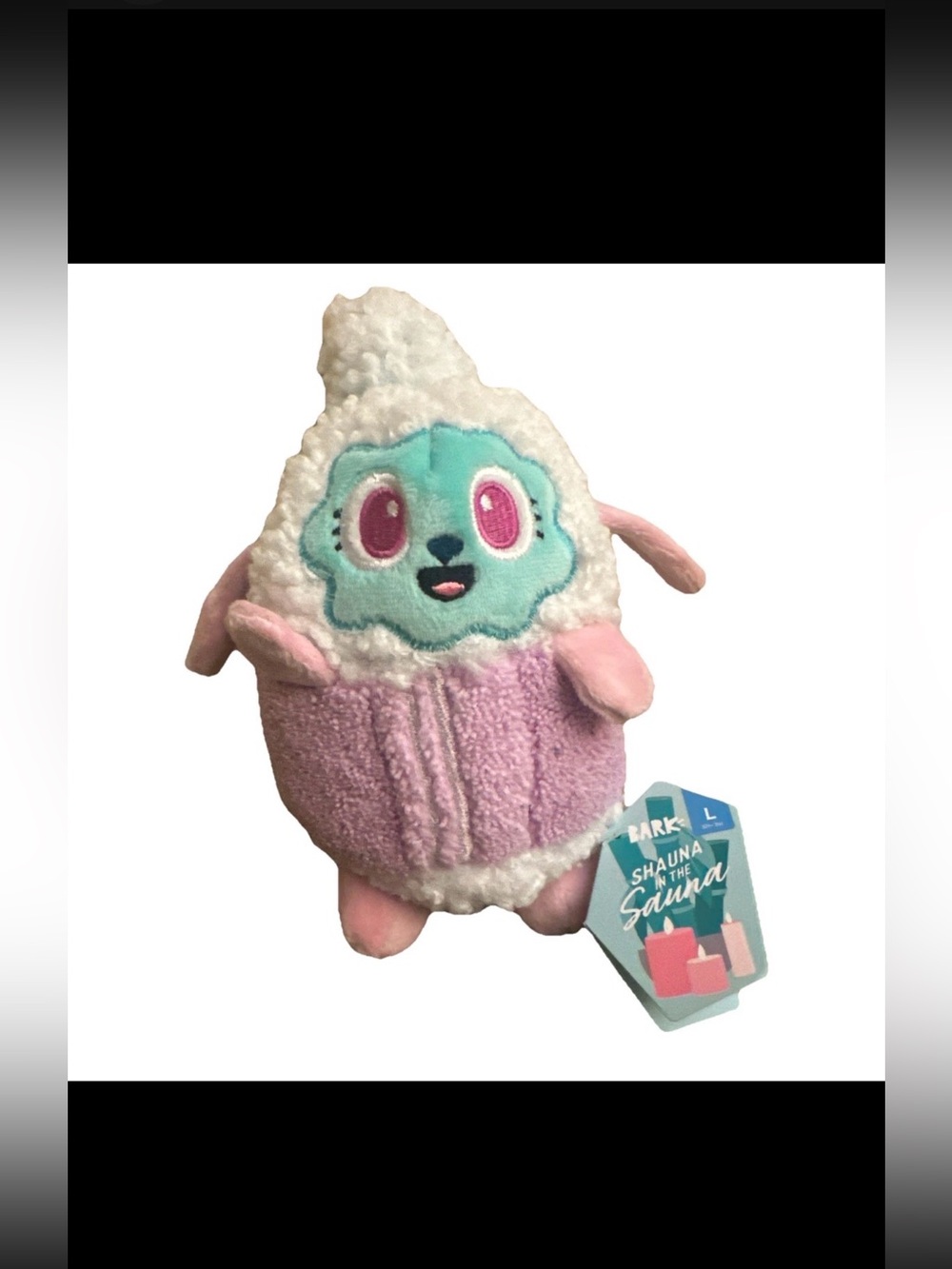 Bark Box Shauna in the Sauna Spa Day Sheep Plush Size Large Dog Toy NWT NEW